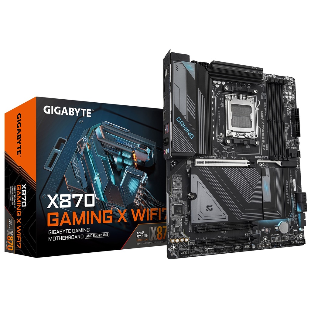 [4719331865368] Gigabyte X870 GAMING X WIFI7 AMD AM5 ATX Motherboard 4x DDR5~256GB,3x PCIe x16, 3x M.2, 4x SATA 6,4x USB 3.2, 4x USB2.0, 2x USB-C,