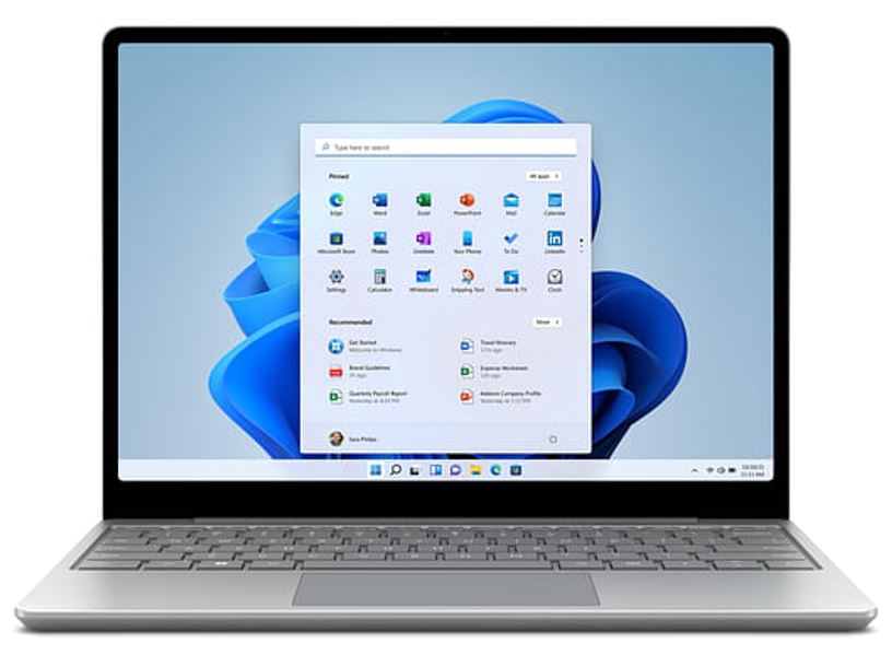 [889842911350] 889842911350 Microsoft Surface Laptop GO 2 12.4" TOUCH Intel i5-1135G7 4GB 128GB SSD Windows 11 PRO Intel Iris WIFI BT Webcam USB-C 1.2kg Platinum 2yr wty