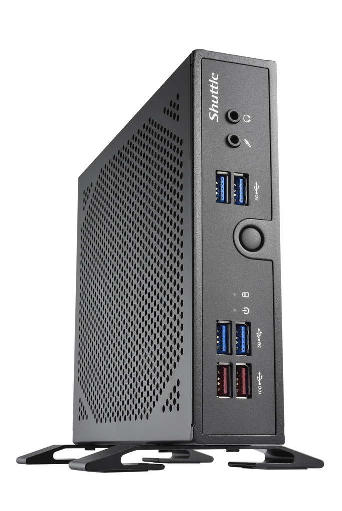 [887993006185] 887993006185 Shuttle XPC SLIM Barebone - Core i5-1335U (15W), 2x DDR5, 2x M.2 2280, HDMI, DP, VGA, COM, 2 x LAN, (5G LTE optional), 90W, fanless,