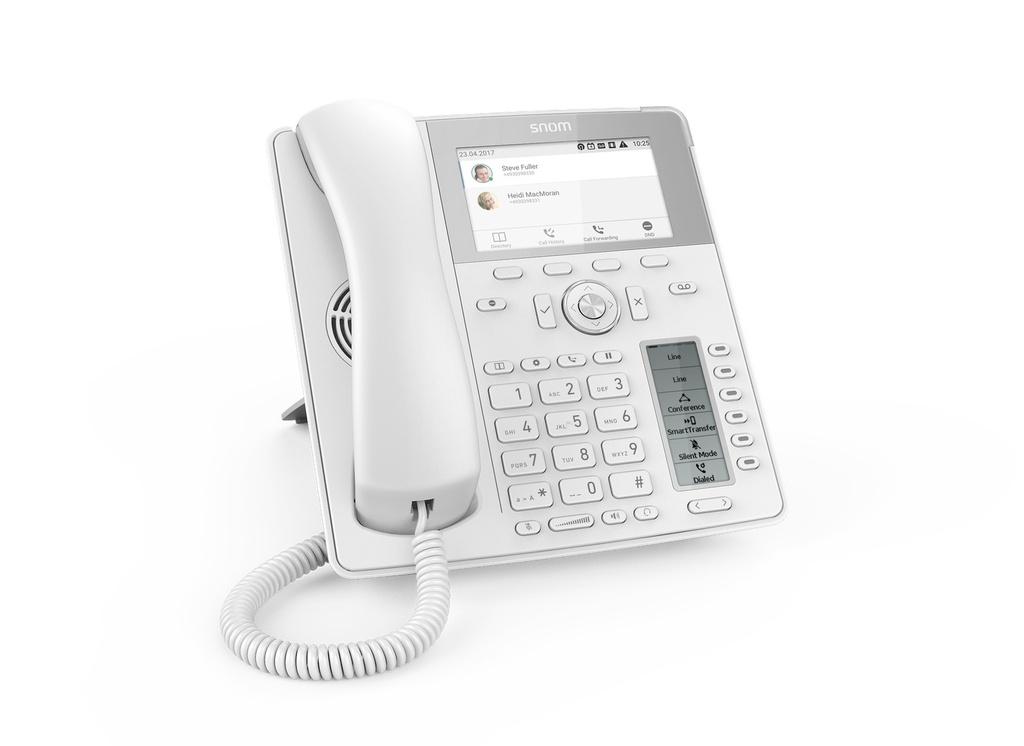 [IPY-D785-W] IPY-D785-W SNOM D785 IP Phone White, High-resolution 4.3 Zoll TFT colour display, 24 freely programmable function keys, Bluetooth, USB headset compatible