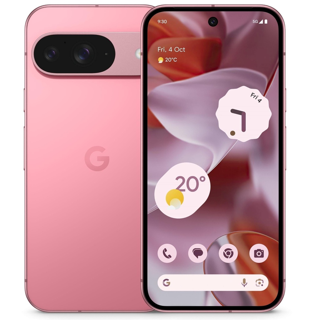 [840353911413] Google Pixel 9 5G 128GB - Peony (GA05841-CA),*AU STOCK*, 6.3" , OLED, 120Hz, 12GB/128GB, 50MP/10.5MP, Dual Sim + eSIM, 4700mAh, 2 Years Warranty