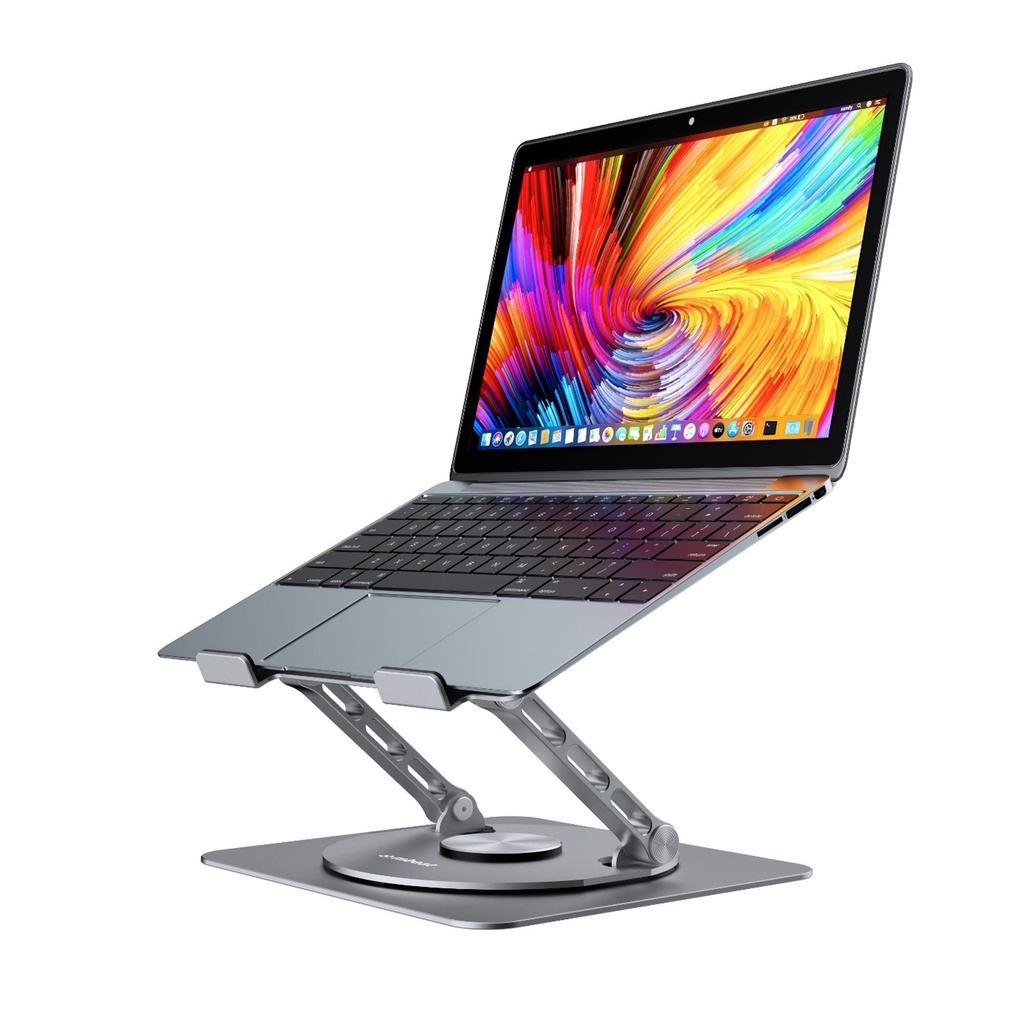 [9346396003937] 9346396003937 mbeat Stage S7 Rotating and Height-Adjustable Laptop Stand - Space Grey Material: Aluminium alloy Package Weight: 1.07kg