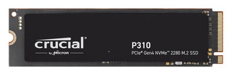 [649528942081] Crucial P310 1TB Gen4 2280 NVMe SSD 7100/6000 MB/s R/W 220TBW 1000K/1200K IOPS 1.5M hrs MTTF Full-Drive Encryption M.2 PCIe4 5yrs