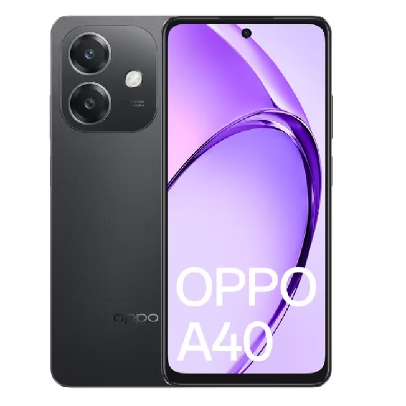 [6932169354547] 6932169354547 OPPO A40 4G 128GB - Sparkle Black (CPH2669AU Black)*AU STOCK*, 6.67", HD+, 90Hz, 4GB/128GB, 50MP/5MP, Dual SIM, 5100mAh, 2 Years Warranty