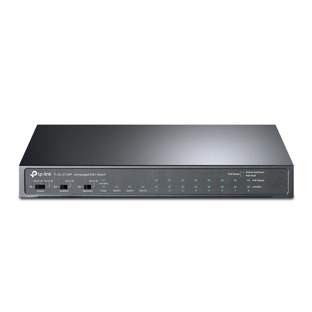 [6935364006259] 6935364006259 TP-Link TL-SL1311MP 8-Port 10/100Mbps + 3-Port Gigabit Desktop Switch with 8-Port PoE+