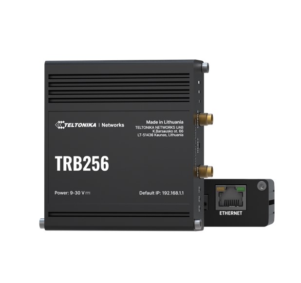 [NHT-TRB256] NHT-TRB256 Teltonika TRB256 Industrial IoT Gateway, 4G/LTE(Cat 4), Dual SIM, 450 MHz BAND, Auto-Failover, Backup WAN, Supports DNP3, PSU excluded