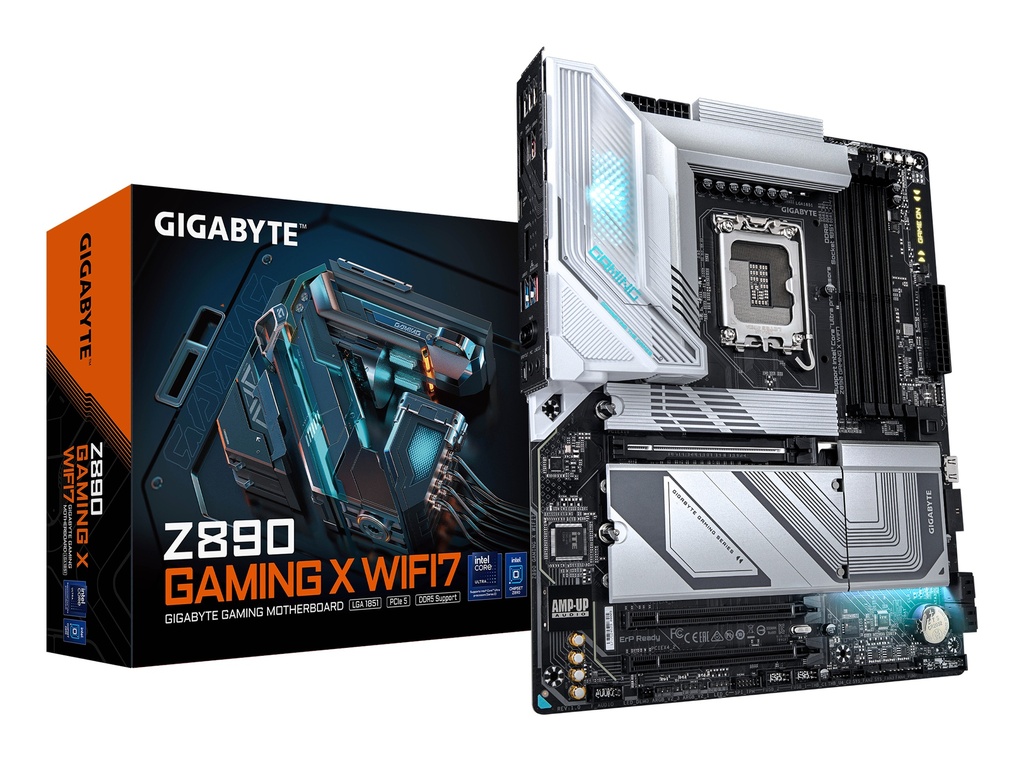 [4719331864941] 4719331864941 Gigabyte Z890 GAMING X WIFI7 Intel LGA 1851 ATX Motherboard, 4x DDR5 ~256GB, 3x PCI-E x16, 4x M.2, 4x SATA,  6x USB 3.2, 1x USB-C, 4x USB 2.0