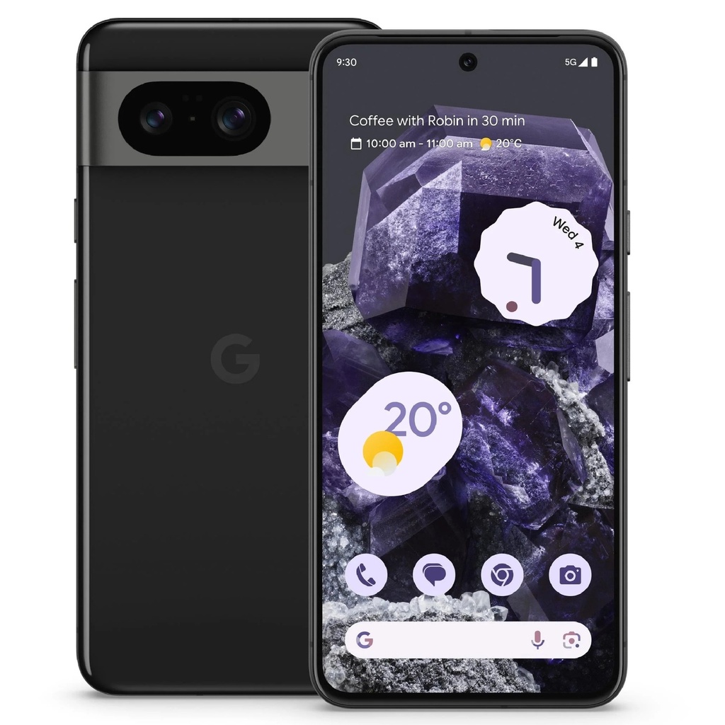 [840244706890] 840244706890 Google Pixel 8 5G 256GB - Obsidian (GA04833-AU)*AU STOCK*, 6.2", Full HD+, 120Hz, 8GB/256GB, 50MP/12MP, Single SIM + eSIM, 4575mAh,2YR