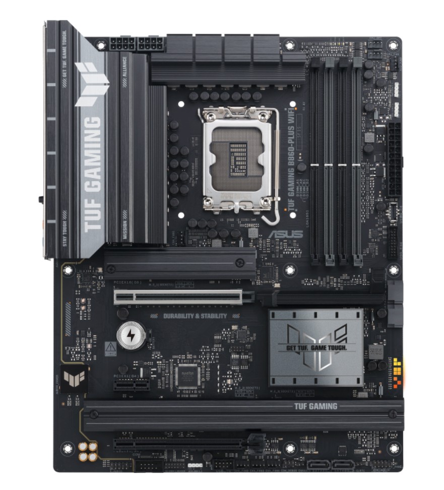 [4711387815151] 4711387815151 ASUS TUF GAMING B860-PLUS WIFI LGA1851 ATX Motherboard 256GB, 4x DDR5, 1 x PCIe 5.0, 3 x M.2 slots, 4 x SATA, WiFi 7, 1 x HDMI, 1 x DP