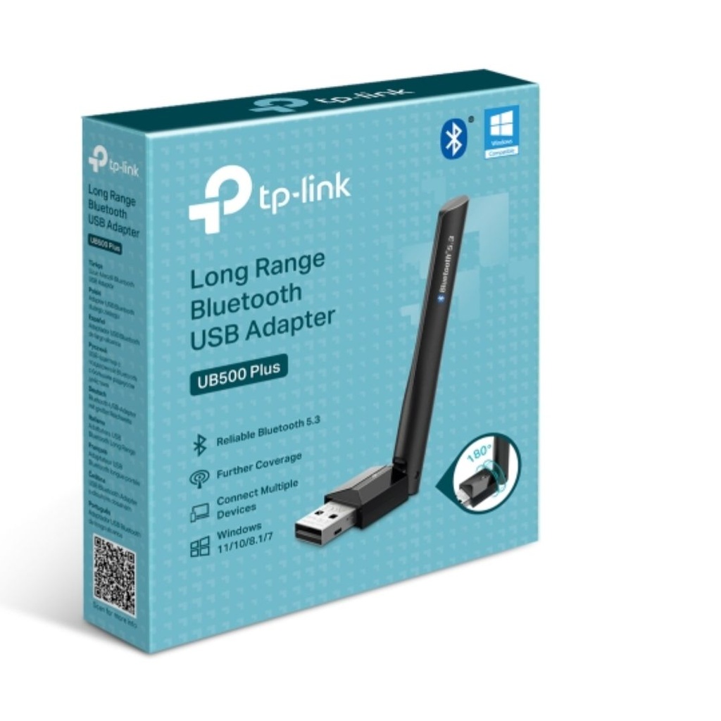[8885020626193] 8885020626193 TP-Link UB500 Plus Long Range Bluetooth USB Adapter,  USB 2.0, 1*External Antenna