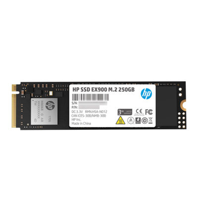 [6955914605312] 6955914605312 HP EX900 250GB PCIe3.0x4 SSD M.2 SSD 2100MB/s  1100MB/s  3D NAND Flash