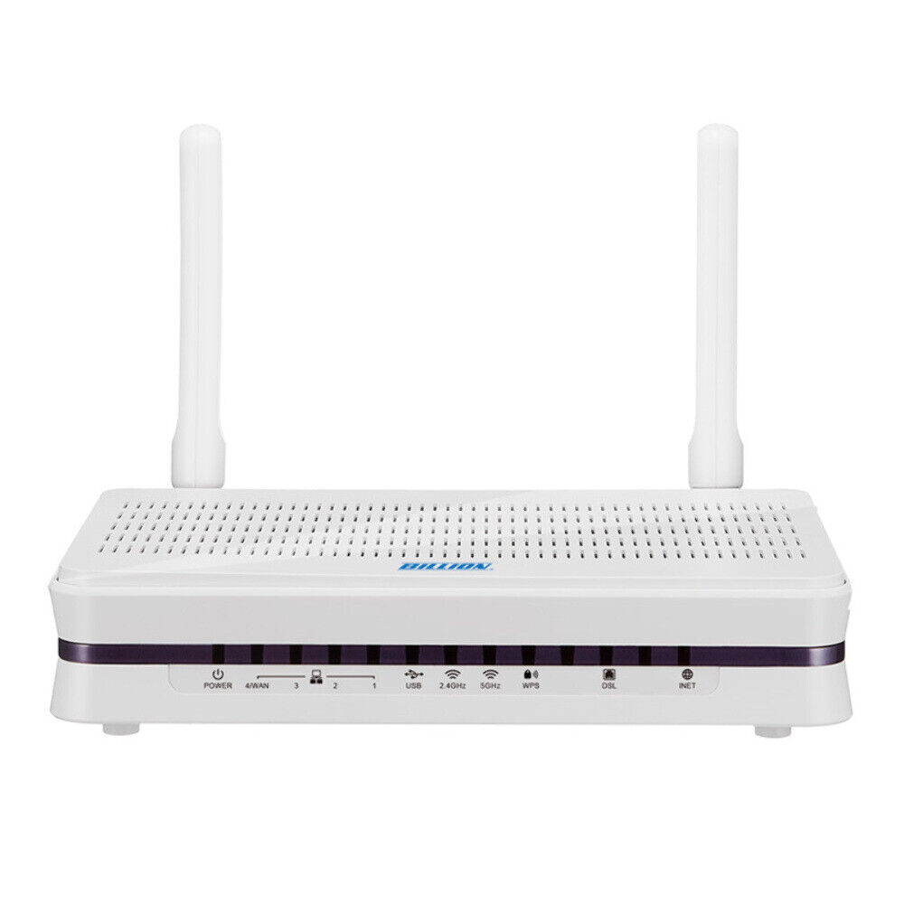 [4719170006885] Billion BiPAC8207AX  V/ADSL2+ Wi-Fi 6 AX1500 VPN Firewall Router, Dual-band Wireless Access Point And 4-port Gigabit Ethernet LAN, White