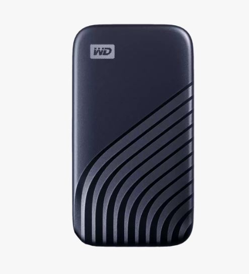 [WDBAGF0020BBL] WD 2TB My Passport™ SSD Portable Storage -1050MB/s1 and write speeds of up to 1000MB/s1 -USB 3.2 Gen-2 and USB-C™ -Password Protection