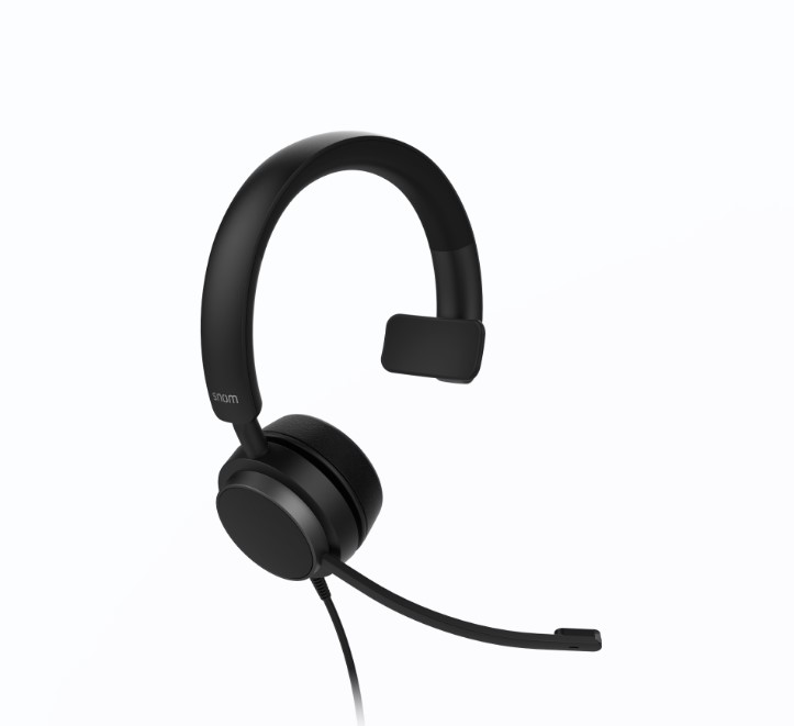 [4262377560112] SNOM A310M Headset, Wired Mono, Full band audio, High wearing comfort, Lightweight construction Ideal for working in call centers, sales