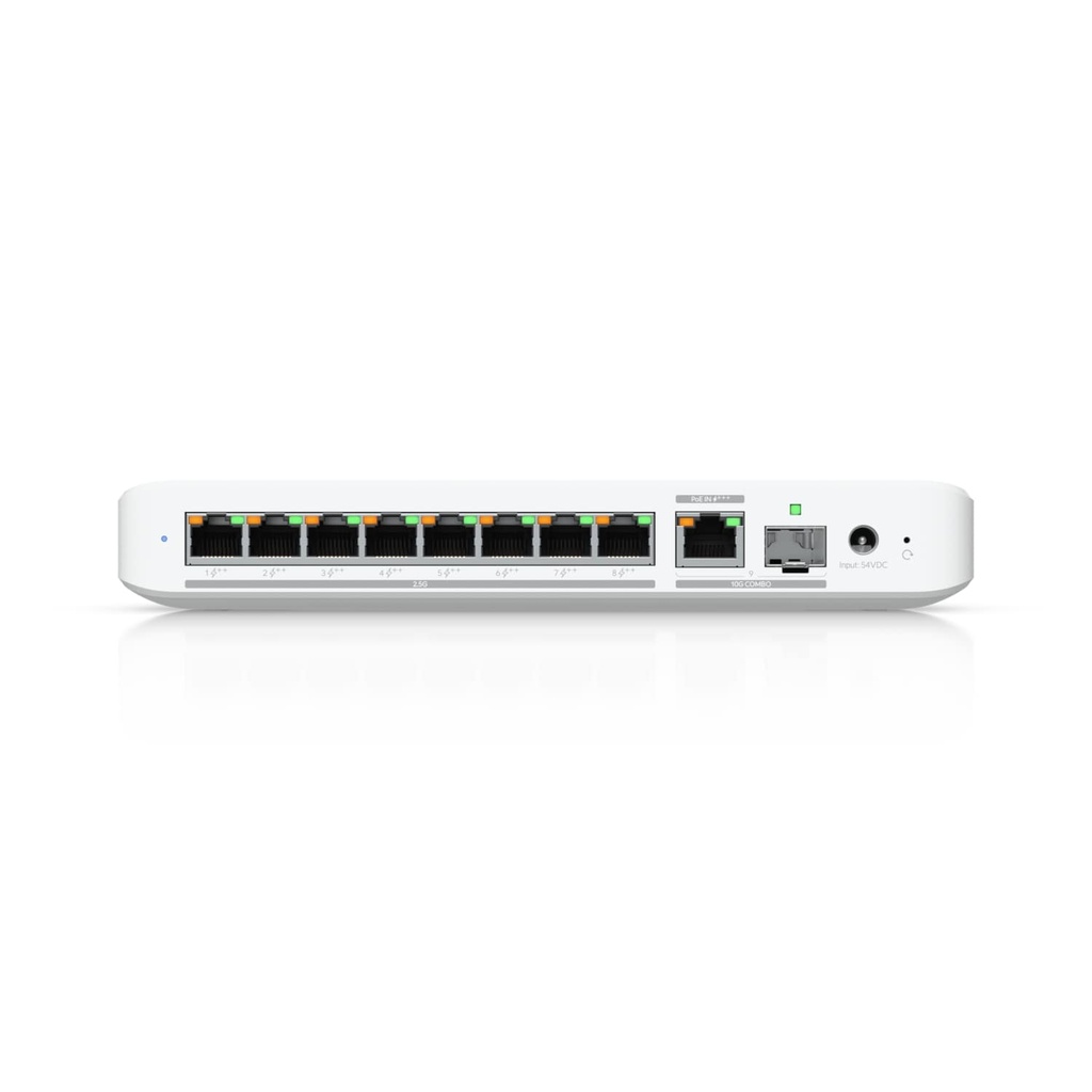 [NHU-USW-Flex-2.5G-8-PoE] NHU-USW-Flex-2.5G-8-PoE Ubiquiti Flex 2.5G PoE, 8-port 2.5 GbE PoE++ Switch,10 GbE RJ45/SFP+ Combination Uplink Port,Powered With PoE+++ or AC, 2 Yr Warr
