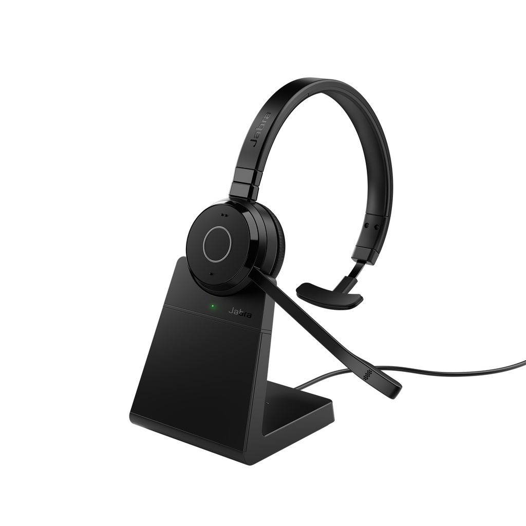[5706991031492] 5706991031492 Jabra Evolve 65 TE Link390a UC Mono Stand Bluetooth Headset, 16-hour battery life, 30-metre wireless range, Passive Noise Cancellation, Busy Light