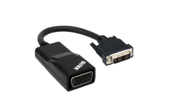 [4715109711356] 4715109711356 (LS) Sunix DVI-D to VGA Adapter; compliant with VESA VSIS version 1, Rev.2; Output resolutions up to 1920x1200; HDTV resolutions up to 1080p