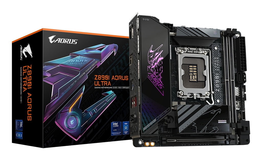 [4719331864804] 4719331864804 Gigabyte Z890I AORUS ULTRA Intel LGA 1851 m-ITX Motherboard, 2x DDR5 ~128GB, 1x PCI-E x16, 2x M.2, 2x SATA,  5x USB 3.2, 1x USB-C