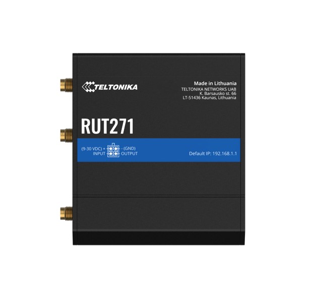 [NHT-RUT271] NHT-RUT271 Teltonika RUT271 Redcap 5G Router, Instant LTE Failover, Backward Compatible with 4G LTE Cat 4, Low Latency, High Capacity, PSU included