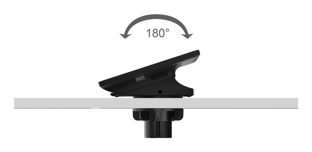 [6938818320192] 6938818320192 Yealink CTP25 Mount Kits Mounting option for CTP25, Desk Stand (Low/High): place on the table Wall Mount: mount on a wall and Table Lock Kit