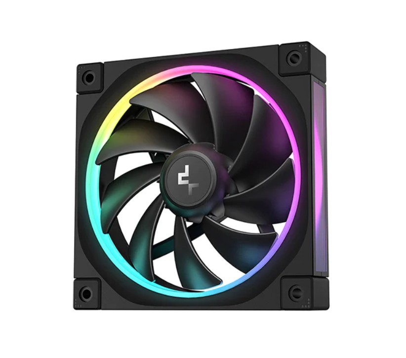 [6933412711063] 6933412711063 DeepCool FL12 120mm Unique ARGB Fans, Low Noise, 4-pin PWM, Fluid Dynamic Bearing, Addressable RGB LED