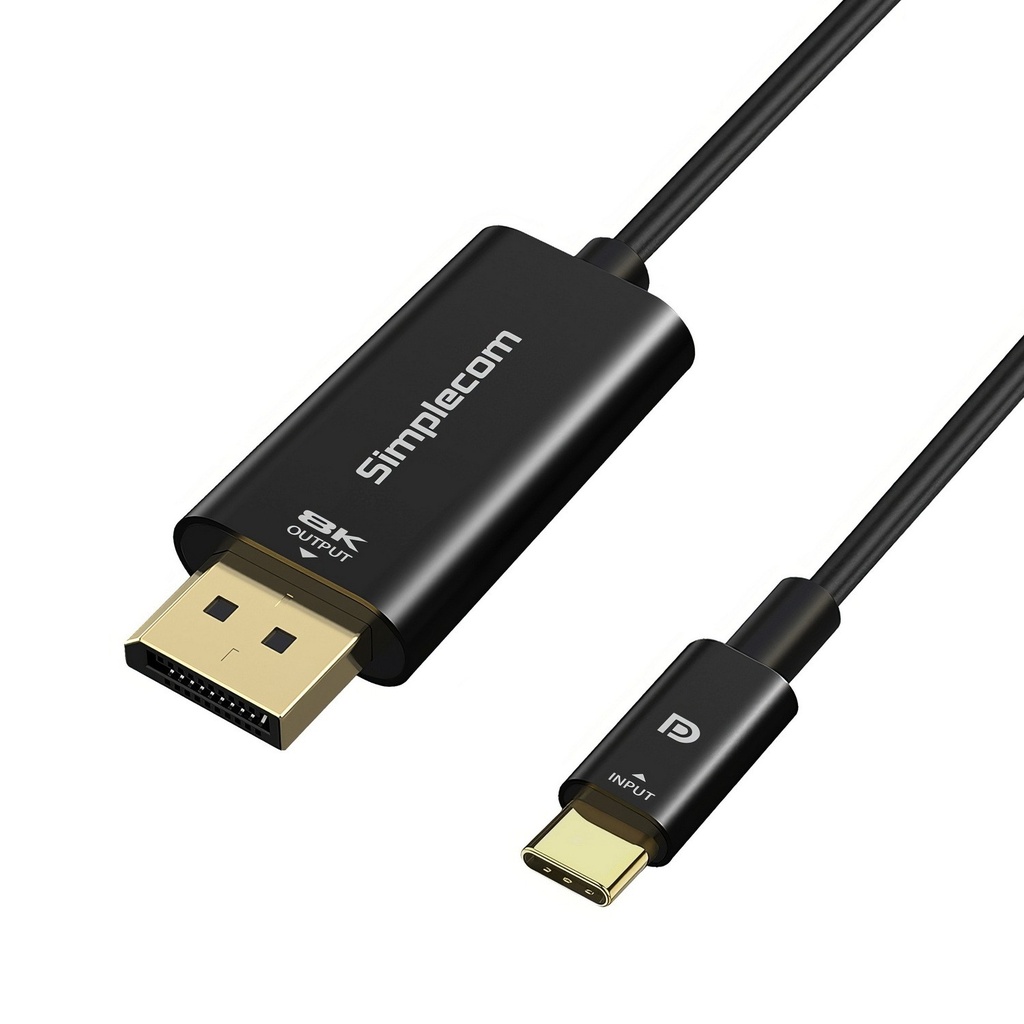 [9350414003694] 9350414003694 Simplecom DA323 USB-C to DisplayPort Cable DP1.4 8K@60Hz 2M