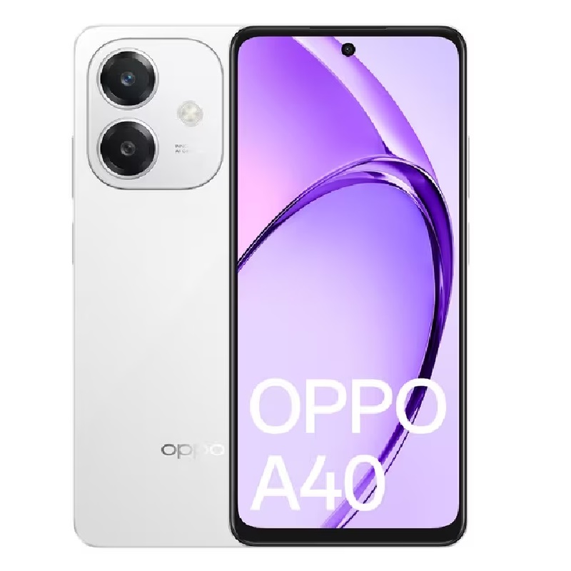[6932169353977] OPPO A40 4G 128GB - Starlight White (CPH2669AU White)*AU STOCK*, 6.67", HD+, 90Hz, 4GB/128GB, 50MP/5MP, Dual SIM, 5100mAh, 2 Years Warranty