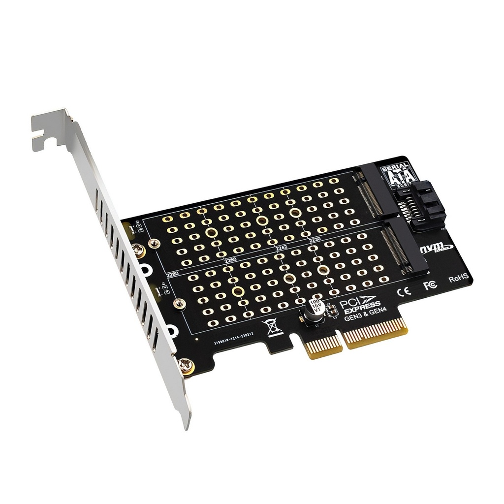[9350414003717] 9350414003717 Simplecom EC412v2 NVMe and SATA M.2 SSD to PCIe x4 Expansion Card
