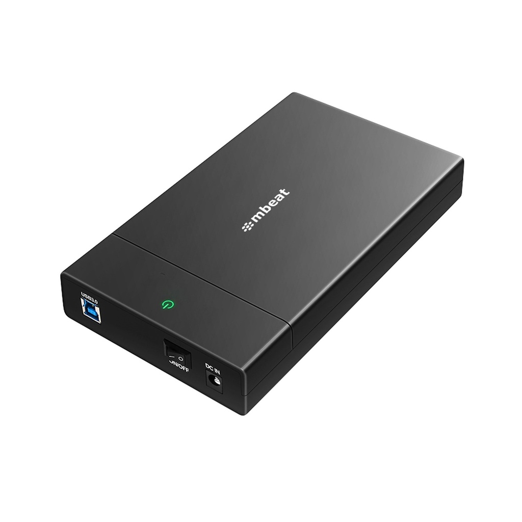 [9346396003876] mbeat C1 Tool-Free USB 3.0 3.5"  2.5" SATA HDD Enclosure - Black Data Speed: Maximum up to 5Gbp Product Weight: 121g DC Power: +12V/2A Power Supply