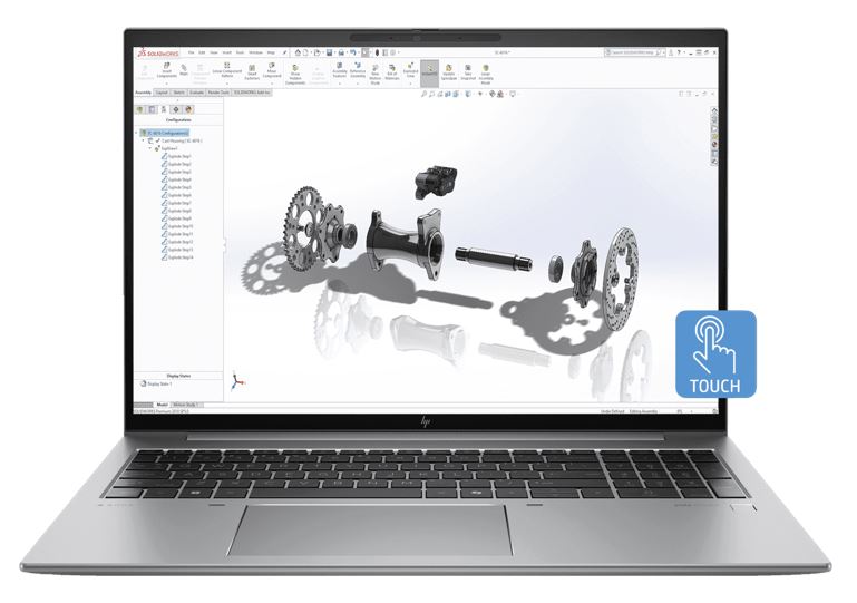 [198122805334] 198122805334 HP ZBook FireFly G11 16" WUXGA TOUCH Intel AI U5-125H 16GB DDR5 512GB SSD WIN 11 PRO Arc Graphics Thunderbolt Fingerprint 3yrs OS 1.6kg Workstation