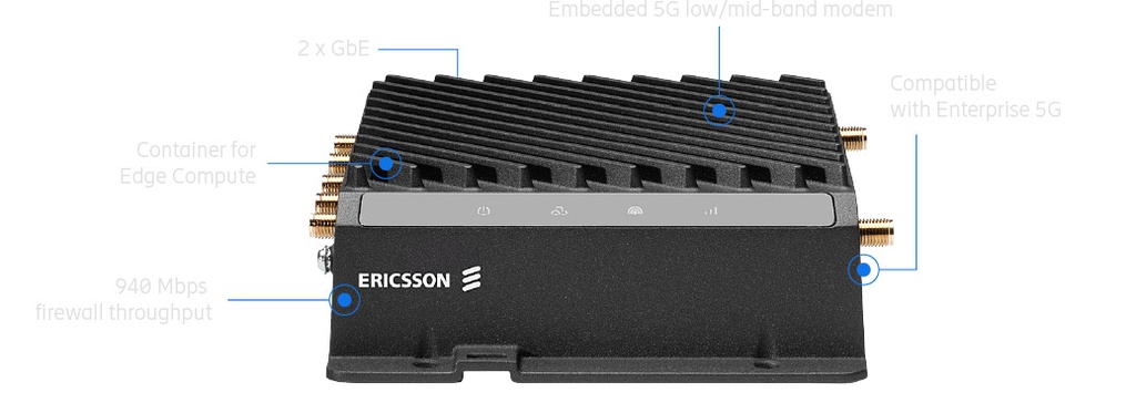 [NHC-R980E-3YM] NHC-R980E-3YM Cradlepoint R980 5G Mobile Ruggedized Router, Essential Plan, 5G  Cat 19 LTE, 2x GbE Ports, Dual SIM, 1xUSB2.0, 940 Mbps,5G SASE,3Year NetCloud
