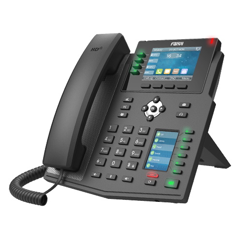 [6937295603019] 6937295603019 Fanvil X5U High End Enterprise IP Phone - 3.5" Colour Screen, 16 Lines, 40 x DSS Buttons, Dual Gigabit NIC,Bluetooth, *SBC Ready, 2 Years Warranty