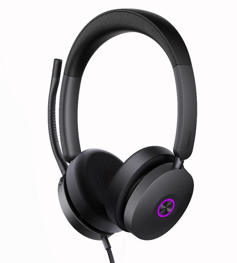 [IPY-UH48-D-UC-CA] IPY-UH48-D-UC-CA Yealink UH48 UC USB Wired Headset Hybrid Active Noise Cancellation, Four-Microphone Noise-canceling Technology,  Swift Plug  Play All-Day Comfort