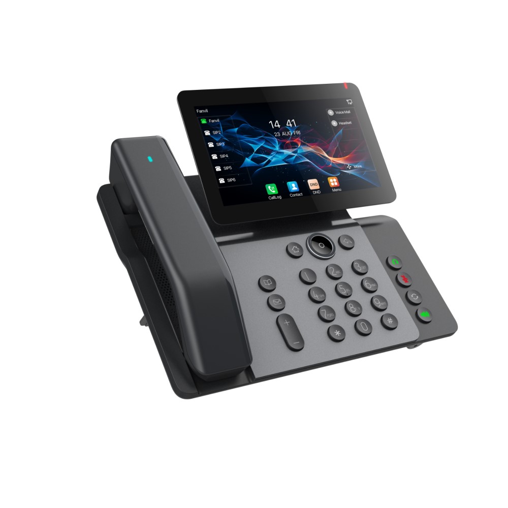 [IPF-V66PRO] Fanvil V66 Pro Premium IP Phone,  20 SIP lines, HD voice, 7-inch high-definition color "floating smart screen",  built-in Bluetooth  Wi-Fi