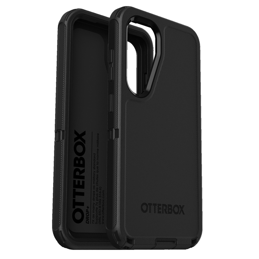 [840304783168] 840304783168 OtterBox Defender Samsung Galaxy S25 5G (6.2") Case Black - (77-97334), DROP+ 7X Military Standard, Wireless Charging Compatible, 7 Years Warranty