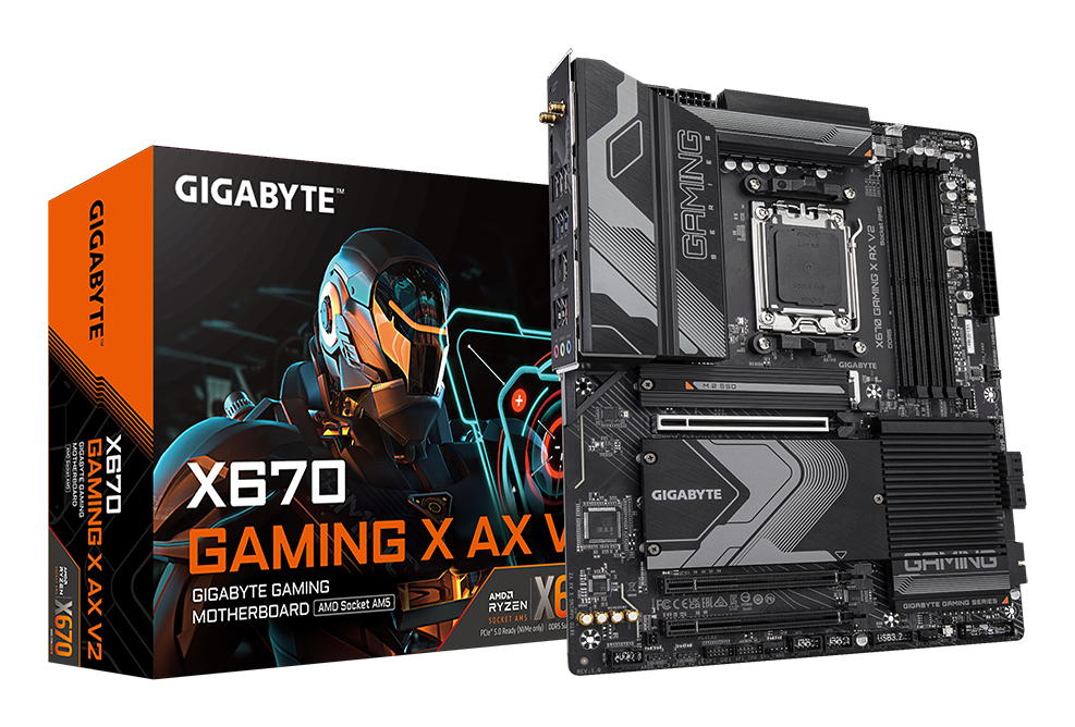 [4719331859398] 4719331859398 Gigabyte X670 GAMING X AX V2, AM5, 4 x DDR5 up to 256 GB, 1 x HDMI, 1 x PCI Express x16, 1 x M.2, 4 x SATA, 4 x USB 3.2, 4 x USB 2.0