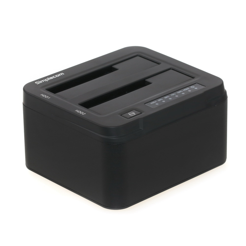 [9350414000310] 9350414000310 Simplecom SD322 Dual Bay USB 3.0 Aluminium Docking Station for 2.5" and 3.5" SATA HDD Black