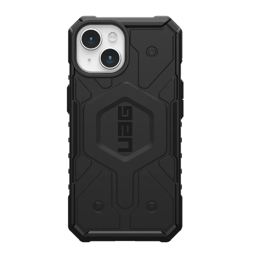 [840283909672] UAG Pathfinder MagSafe Apple iPhone 15 (6.1") Rugged Case - Black (114291114040), 18ft. Drop Protection (5.4M), Tactical Grip, 10 Years Warranty