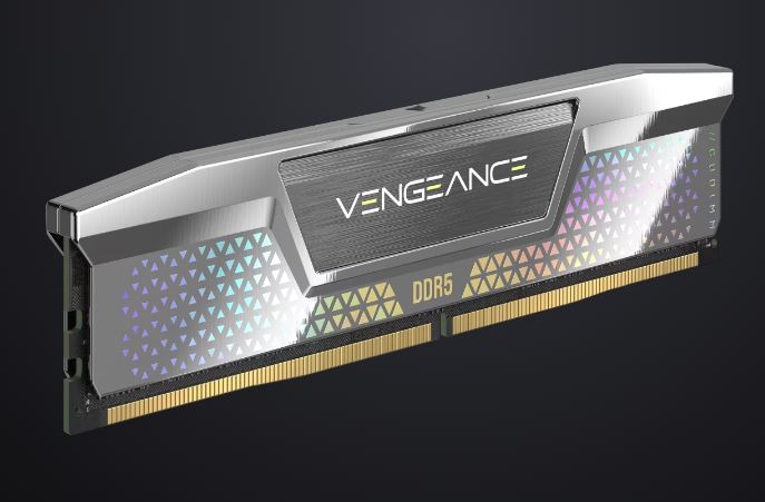 [840440495765] 840440495765 Corsair VENGEANCE® 48GB (2x24GB) DDR5 CUDIMM 8400MT/s CL40 Memory Kit - Silver