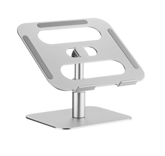 BrateckLPS03-19 ADJUSTABLE ALUMINUM LAPTOP RISER  For most 11”-15” laptops  tablets (Silver) (LS)