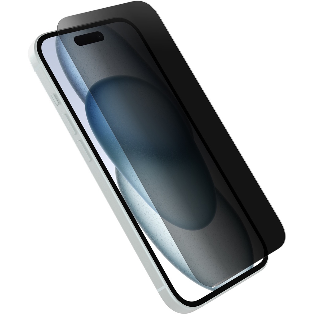 OtterBox Premium Pro Glass Privacy Apple iPhone 16 (6.1") Screen Protector Clear - (77-96215), DROP+ 6ft Protection,Scratch Resistant,2 Years Warranty