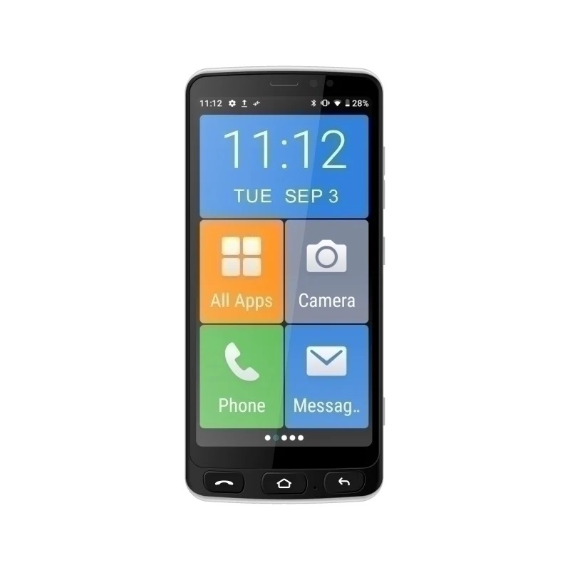 IQU SMARTEasy Q50 Seniors 4G 16GB Smartphone Black  - 5.5" IPS Display, 2GB/16GB, 8MP/5MP, Dual SIM, 2400 mAh, 1 Year Warranty