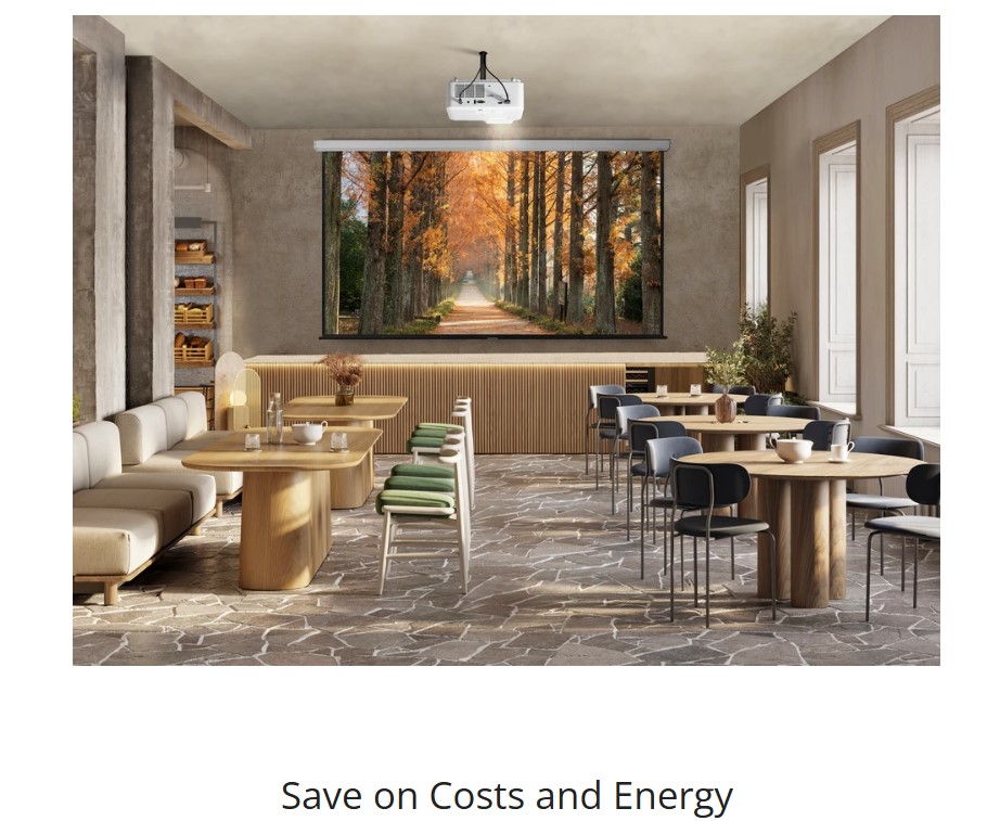 ViewSonic LS741 Long throw. Laser Projetor, up to 300" Ultra Large Screen, 5,000 ANSI Lumens, 3rd Gen Laser 30,000 Hours. 1.6 Wider zoom.