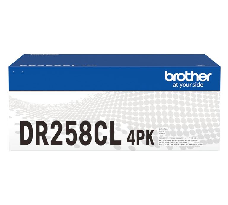 L8390CDW Brother DR-258CL DRUM UNIT TO SUIT MFC-/MFC-L3760CDW/MFC-L3755CDW/DCP-L3560CDW/DCP-L3520CDW/HL-L8240CDW/HL-L3280CDW/HL-L3240CDW -Up to 30,000