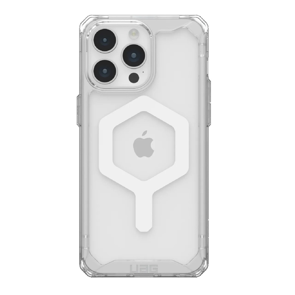UAG Plyo MagSafe Apple iPhone 15 Pro Max (6.7") Rugged Case - Ice/White(114305114341),16ft. Drop Protection (4.8M), 10 Years Warranty