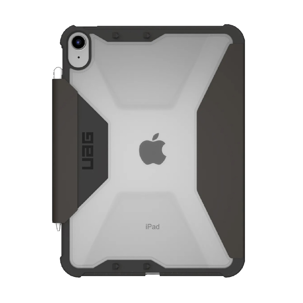 UAG Plyo Apple iPad (10.9") (10th Gen) Folio Rugged Case - Black/Ice (123392114043), DROP+ Military Standard, Raised Screen Surround,1 Year Warranty