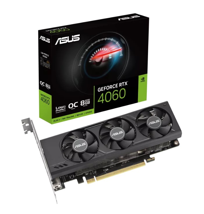 X4060 ASUS nVidia GeForce RT-O8G-LP-BRK  RT LP BRK OC Edition 8GB GDDR6 2490MHz Boost Clock, RAM 17Gbps, 2xDP, 2xHDMI