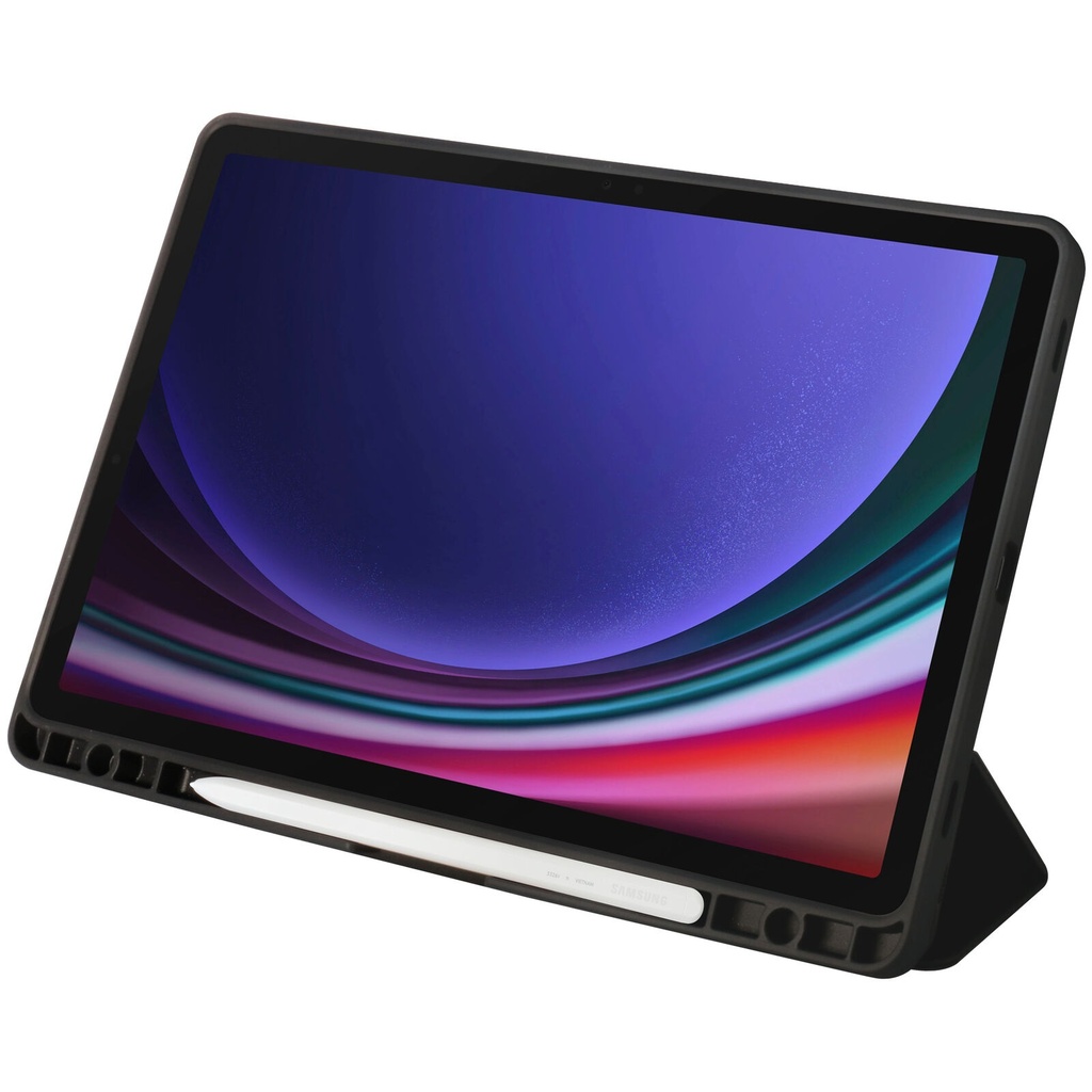OtterBox React Folio Samsung Galaxy Tab S9 (11") Case Black - (77-95118), DROP+ Military Standard, Pencil Holder, Raised Edges, 7 Years Warranty