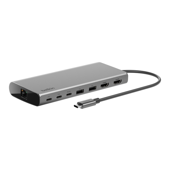 [745883885428] 745883885428 Belkin Connect Universal USB-C 8-in-1 Dual Display Core Hub, Space Grey - (INC015btSGY-CZ)