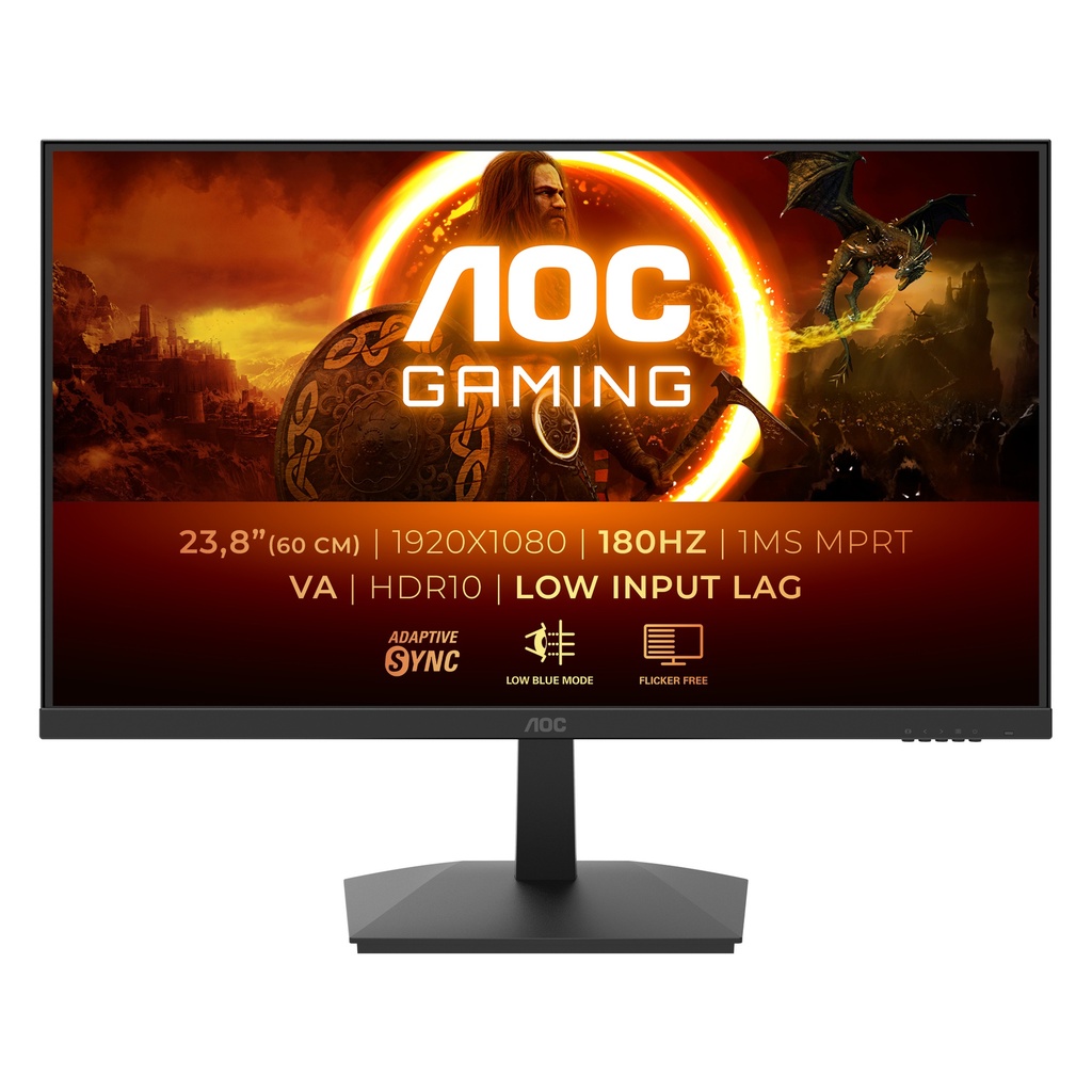 [24G15N] 24G15N AOC  23.8" 180Hz Full HD 1ms Adaptive Sync HDR10 VA Gaming Monitor